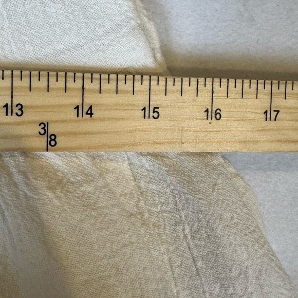 Doe & Rae Cream Lace Linen Cotton Cottage Coquette halter mini Dress Small boho - Picture 7 of 14